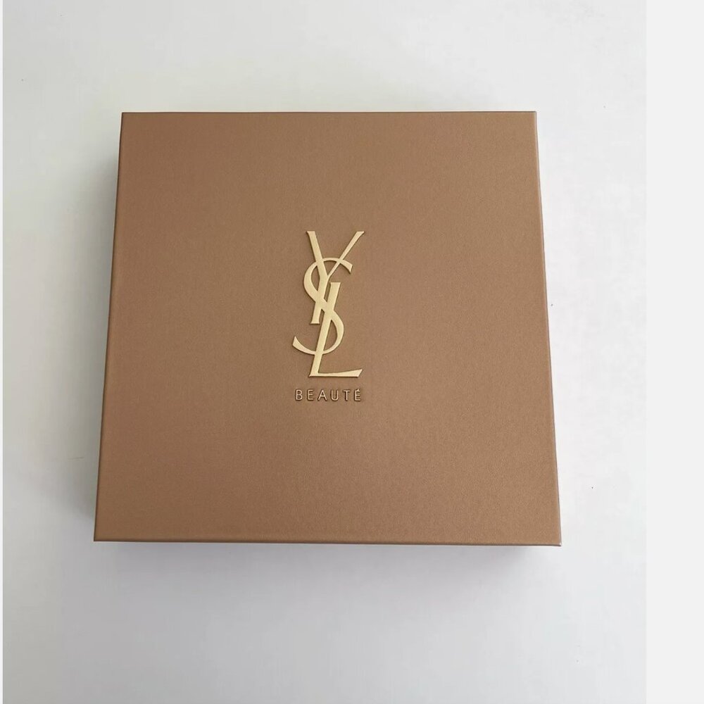 YSL Yves Saint Laurent Beauty Felt Lined Beauty Makeup Box | Rose Gold